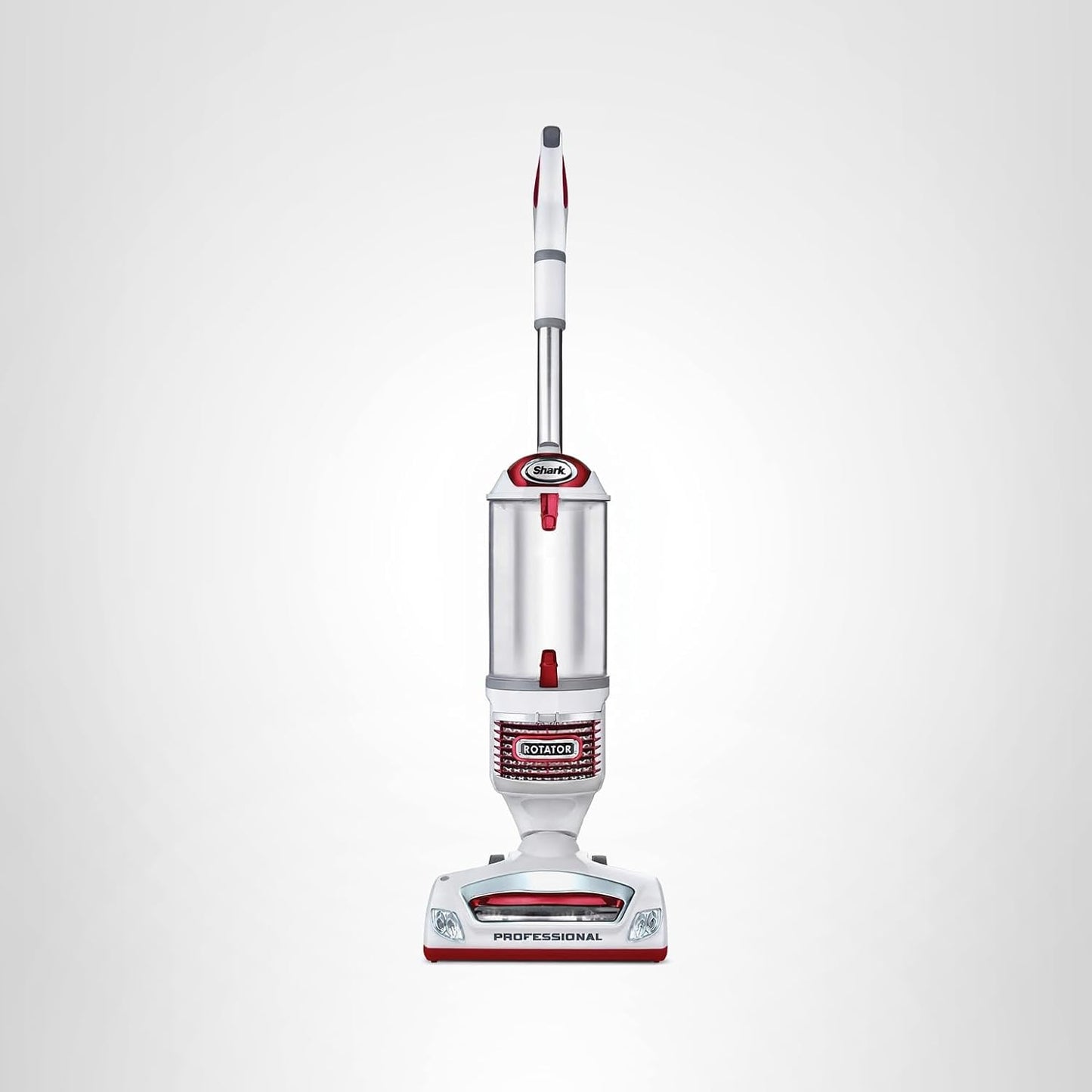 Shark NV501 Rotator Professional Lift-Away Upright Vacuum with HEPA Filter, Swivel Steering, LED Headlights, Wide Upholstery Tool, Dusting Brush & Crevice Tool, White/Red