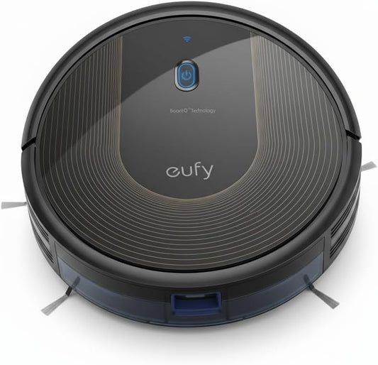 eufy C10 Robot Vacuum Self Emptying, 8 Weeks Hands Free, Advanced Smart Mapping with LiDAR Navigation, 2.85-Inch Slim Design, Powerful Suction, Edge Expansion Brush for Pet Hair, Carpet Detection