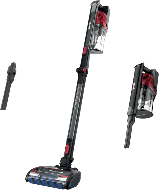 Shark Vertex Pro Cordless Vacuum Cleaner with HEPA Filter, Lightweight, Portable, Removable Handheld, Self Cleaning DuoClean PowerFins, 120-min Runtime, IQ Display, Black/Silver, IZ682H