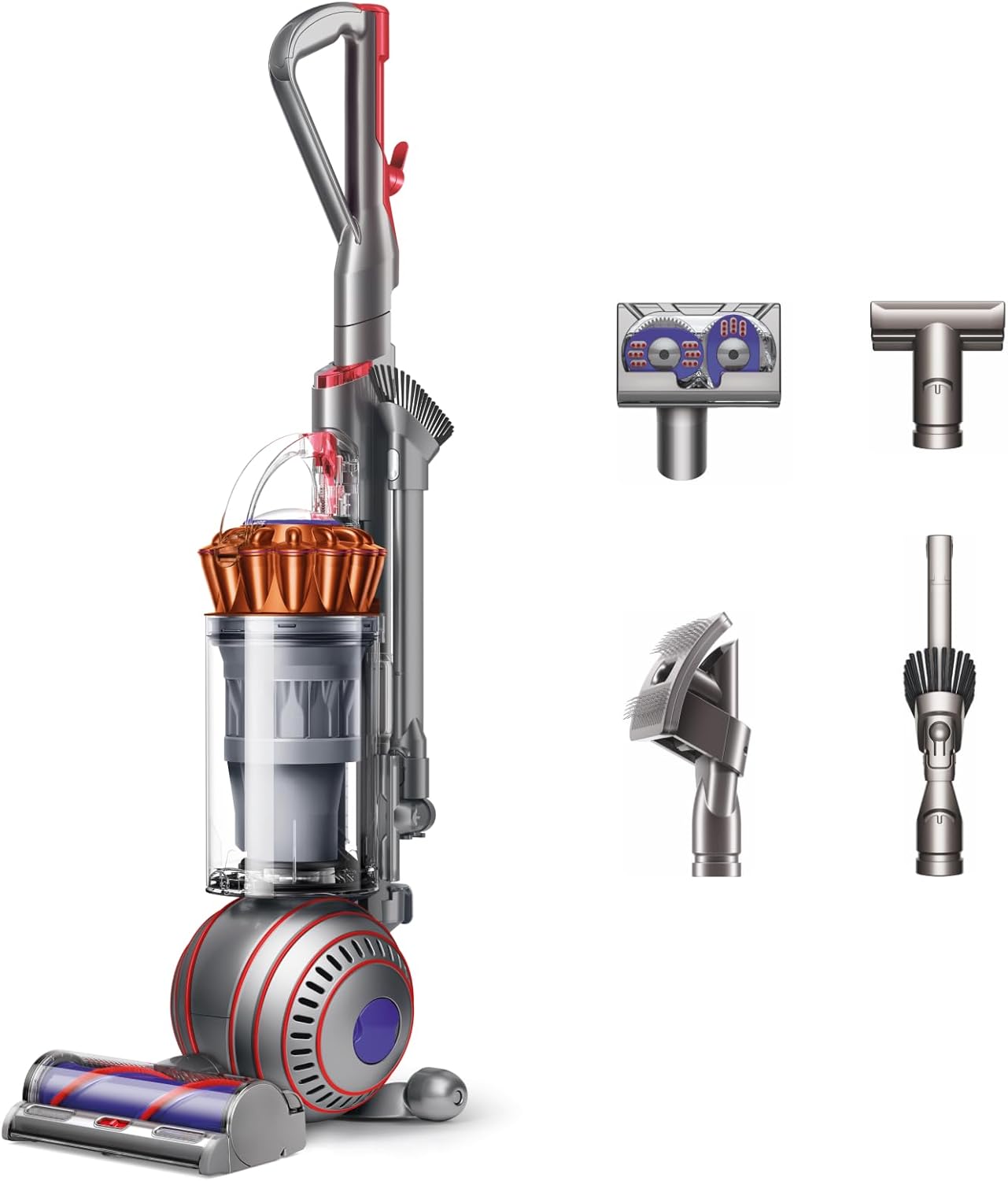 Dyson Ball Animal 3 Extra Upright Vacuum, Corded, 290AW, De-tangling Motorbar Cleaner Head for All Floors, 3 Suction Modes, Specialized pet Tools