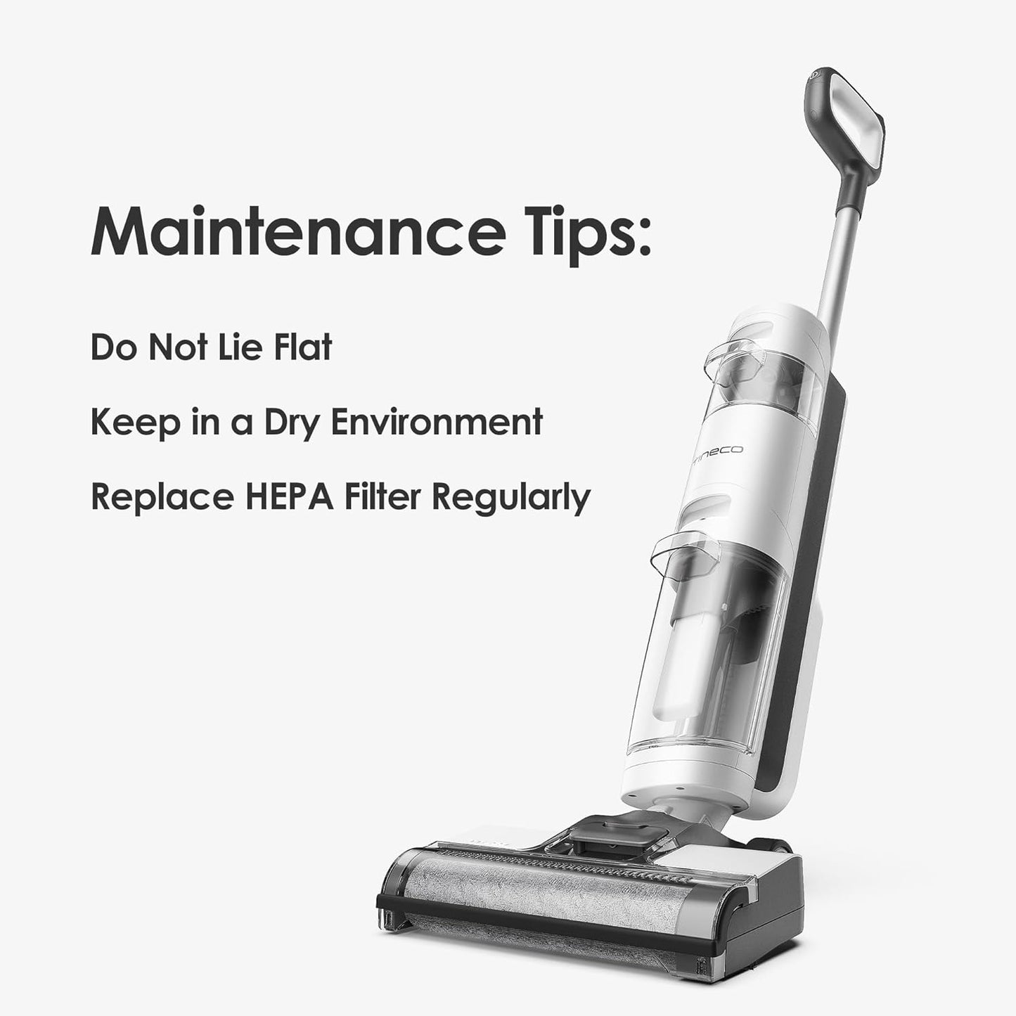 Tineco Floor ONE i5 Stretch Wet Dry Vacuum Cleaner, Vacuum & Mop in One Step, 20kpa Powerful Suction, 180° Lay-Flat Design, Anti-Tangle Design, Dual-Sided Edge Cleaning, Up to 30* Minutes Runtime